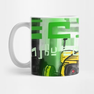 japanese nuclear alien robot incident futuristic Mug